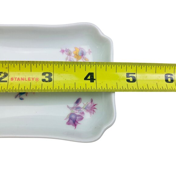 Vintage Haviland Limoges France Floral Porcelain Set - Vase, Tray, Trinket Box - Picture 13 of 13